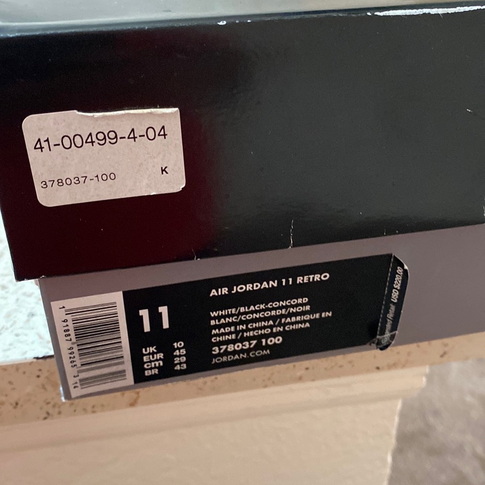 Jordan 11  concord BOX ONLY